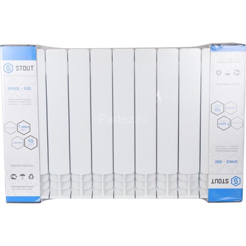 Радиатор биметаллический STOUT Space 500-11