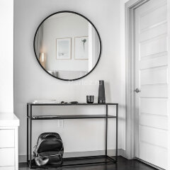 Зеркало AZARIO Ренуар D770 без подсветки, черное (ФР-00002443)