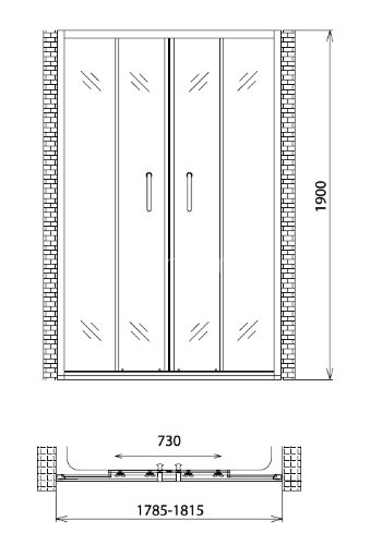 Душевая дверь Gemy Victoria S30192D