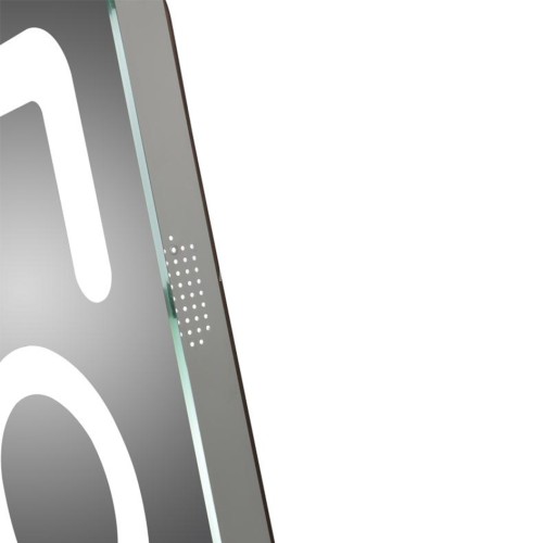 Зеркало с LED-подсветкой MELANA-8060 подогрев/часы/космет.зеркало/Bluetooth (MLN-LED091B)