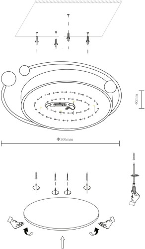Потолочный светильник Velante 435-307-02