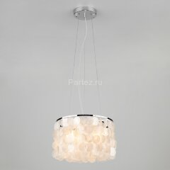 Подвесная люстра Eurosvet 60005/3 хром / перламутр