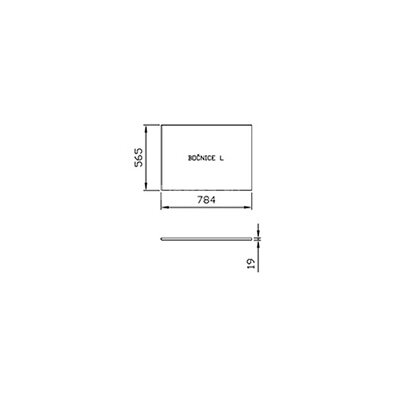 Боковая панель для ванны Ravak CITY 80 L сатиновое дерево (X000001108)