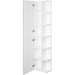 Шкаф пенал Aquaton Сканди 40 с зеркалом, подвесной, белый (1A253403SD010)