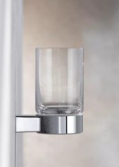 Держатель для стакана с хрустальным стаканомKeuco Plan, хром (14950019000)