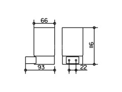Держатель для стакана с хрустальным стаканомKeuco Plan, хром (14950019000)