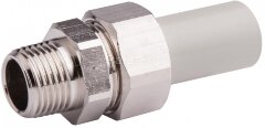 Муфта комбинированная разъемная PPR-НР D20х1/2" Ekoplastik