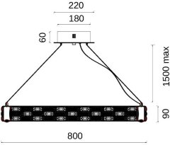 Подвесная люстра Fluorite FL1052-10P