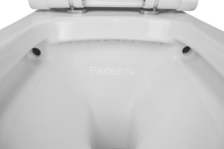 Унитаз-компакт Creo Ceramique ARLES 650х370х820 напольный, c быстросъемным сиденьем микролифт, белый