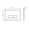 Кнопка смыва Ideal Standard OLEAS M1, хром (R0115AA)