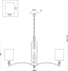 Подвесная люстра Freya FR1007PL-08N