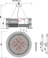 Подвесная люстра Zortes ZRS.30514.12