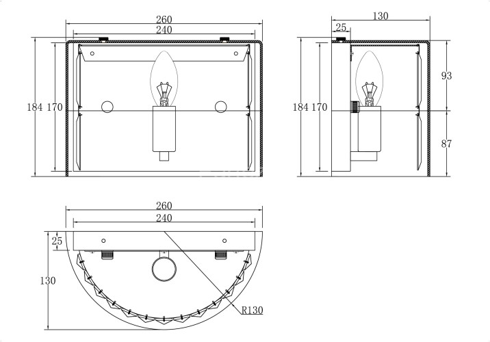 Бра Maytoni MOD313WL-01CH