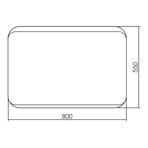 Зеркало LORANTO Алькон 550х800 гор/верт крепеж (ФР-00002360)