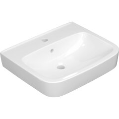 Раковина подвесная КЕРАМИН Сквэа 55 фарфор, с креплением, белый (CS00087928)