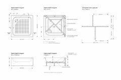 Душевой поддон Метакам Universal S 900х900 квадрат, акриловый, белый (CS00052637)
