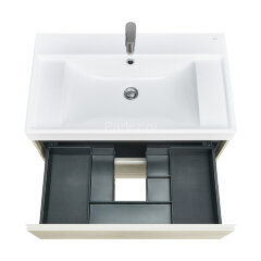 Тумба под раковину Roca Ona 800 подвесная, 2 ящика, светлый дуб (A857630512)