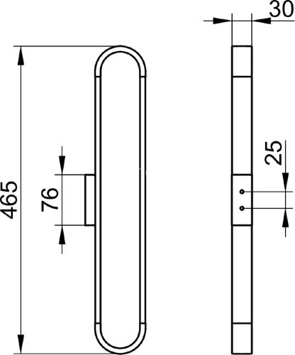 Держатель вертикальный Keuco Edition 300 для 6 гостевых полотенец, хром (30070010000)