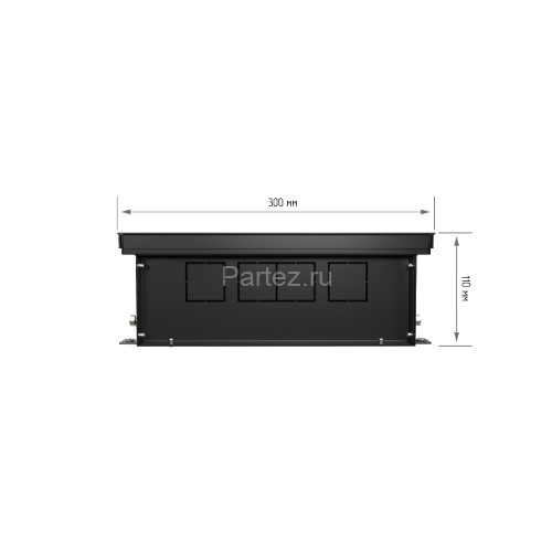 Конвектор внутрипольный Royal Thermo ATRIUM-110/300/3000-DG-U-BL