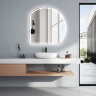Зеркало AZARIO Lima D800 700х700 с подсветкой, угловое, сенсорный выключатель с функцией диммера (AZ