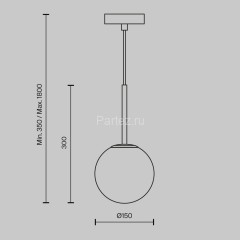 Подвесной светильник Maytoni MOD321PL-01G1