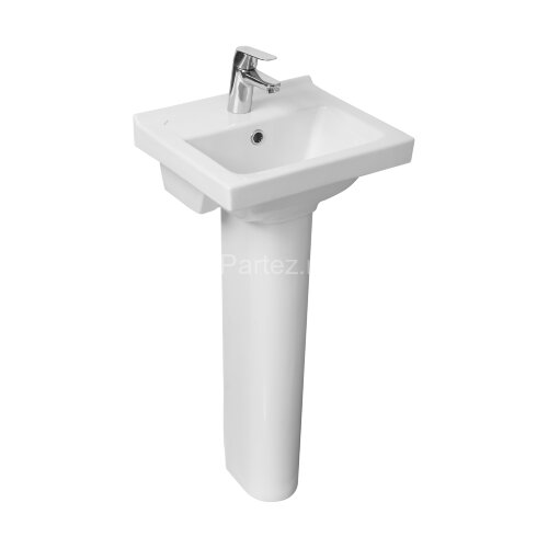 Раковина подвесная Santeri Визит-40 с переливом, белый (1.3117.7.S00.11B.0)