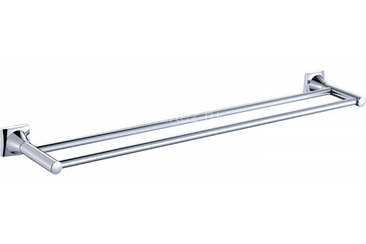 Полотенцедержатель Fixsen Ocean трубчатый двойной, хром (GR-2002)