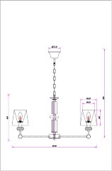 Подвесная люстра Arte Lamp A4093LM-8AB