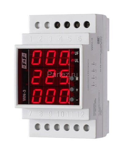 Указатель напряжения WN-3 (трехфазный; 20-450В отображает фазные или линейные напряжения; цифровая и