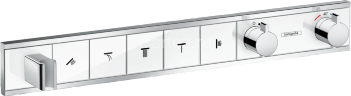 Hansgrohe 15358400 RainSelect Термостат, скрытого монтажа, для 5 потребителей, белый/хром