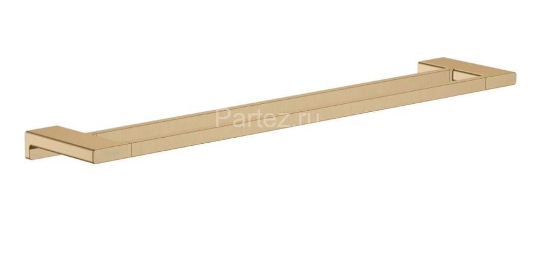 Полотенцедержатель двойной Hansgrohe AddStoris 648 мм, шлифованная бронза (41743140)