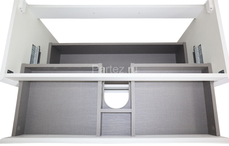 Комплект тумба Azario Velluto 100 1000х450х660 подвесная, с раковиной Slim 100, белый матовый (CS000