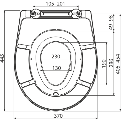 Сидение для унитаза Alcaplast, Softclose, универсальное, со съемным вкладышем, белый (A606)