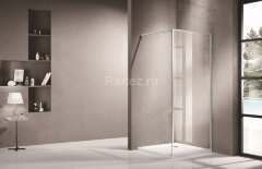 Душевая перегородка Azario RICHMOND 6310 Walk-in 700х2000 прозрачное стекло 6 мм, цвет профиля серебро (AZ-NAG6310 700)