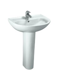 Раковина подвесная Laufen Pro B 60х48х16,5 см, 1 отверстие для смесителя, с переливом, глазурованная