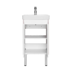 Тумба под раковину AQUATON Сканди 45 Doors универсальная, Белый/Дуб Верона (1A278701SDB20)