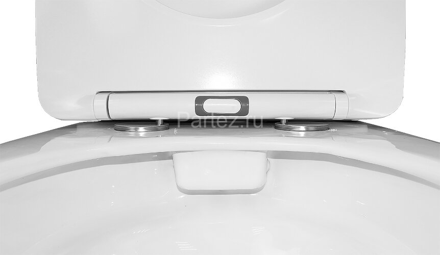 Унитаз-компакт Azario Vois 380х640х785 напольный, безободковый, в комплекте с быстросъемным сиденьем