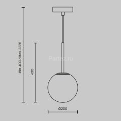 Подвесной светильник Maytoni MOD321PL-01B1