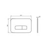Кнопка смыва Ideal Standard OLEAS™ M3, хром матовый (R0123AA)
