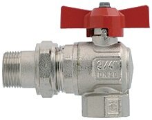 Кран шаровой с накидной гайкой угловой 1/2" баб. ITAP