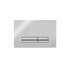 Кнопка смыва Oli Glam OLIpure механическая, двойная, пластик, хром глянцевый (CG45000192905)