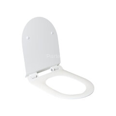 HY-2111D(T2196)сиденье для унитаза дюропласт с микролифтом, белое MELANA