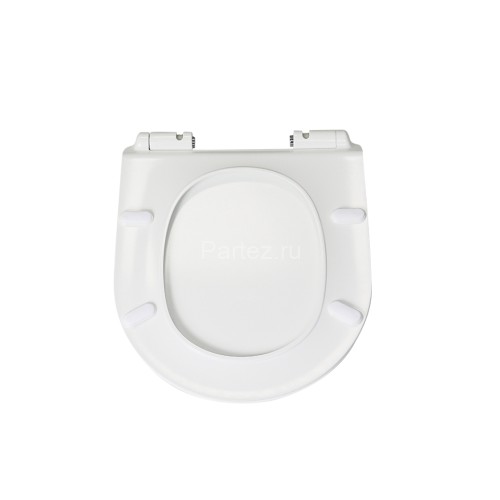 HY-2111D(T2196)сиденье для унитаза дюропласт с микролифтом, белое MELANA
