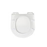 HY-2111D(T2196)сиденье для унитаза дюропласт с микролифтом, белое MELANA
