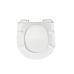 HY-2111D(T2196)сиденье для унитаза дюропласт с микролифтом, белое MELANA