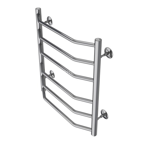 Полотенцесушитель водяной AZARIO RAVENNA 500/600 6 секций, нижнее/диагональное подключение, 1/2", хр