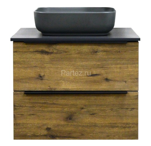 Тумба подвесная Azario Gris 90/2 900х500х560 два выдвижных ящика, без столешницы, цвет Дуб Веллингто