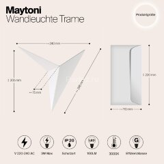 Бра Maytoni C808WL-L3W