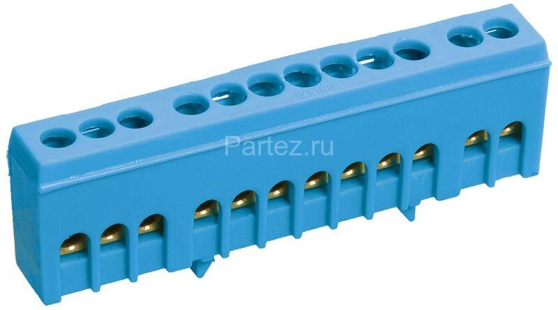 Шина нулевая в корп. изол. на DIN-рейку ШНИ-6х9-8-К-С IEK YNN10-69-8KD-K07