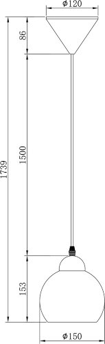 Подвесной светильник Escada 10178/1S White